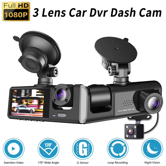Three Way DVR Dash Camera