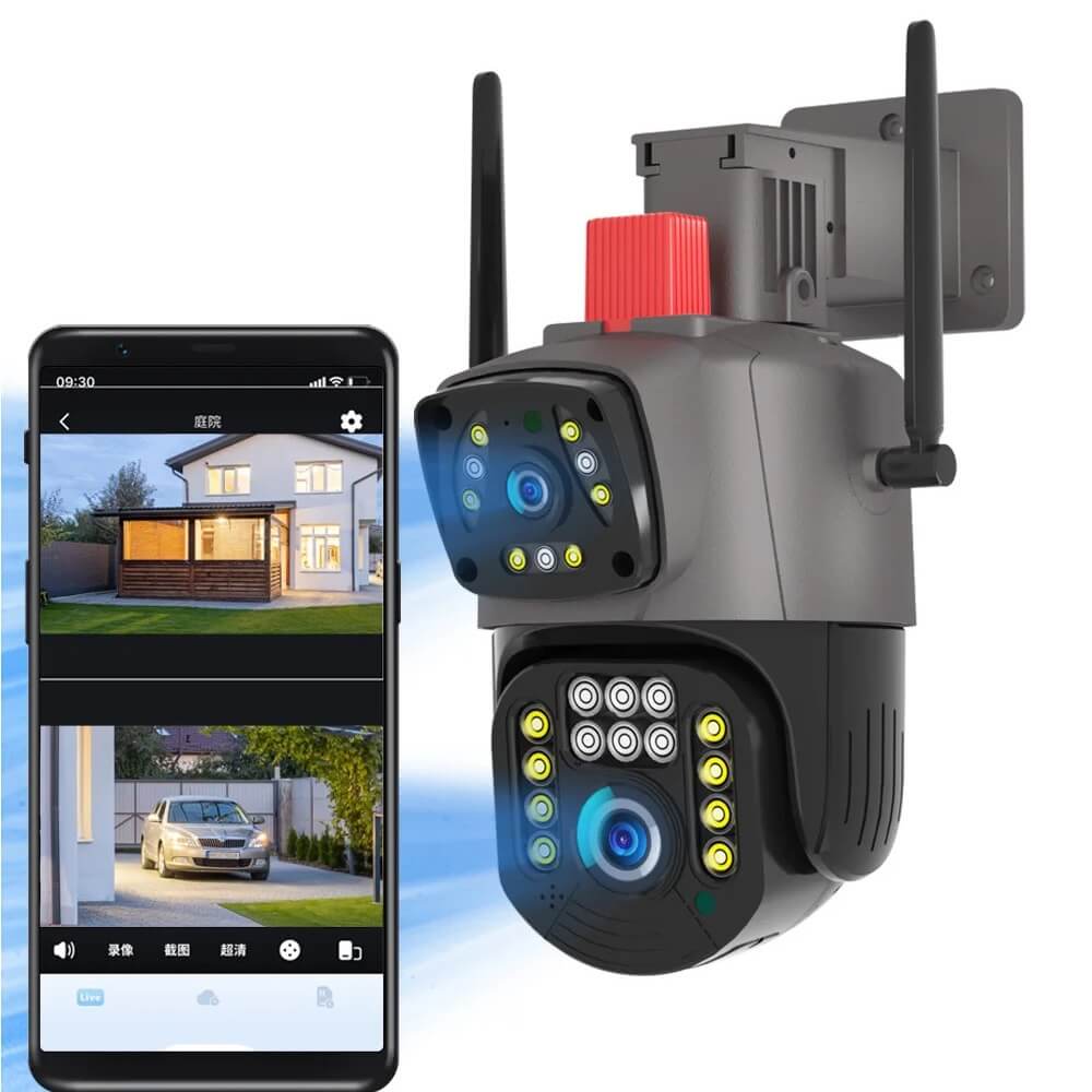 4MP Dual-Lens PTZ Outdoor IP Camera