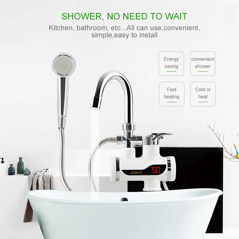Instant Electric Heating Water Faucet & Shower